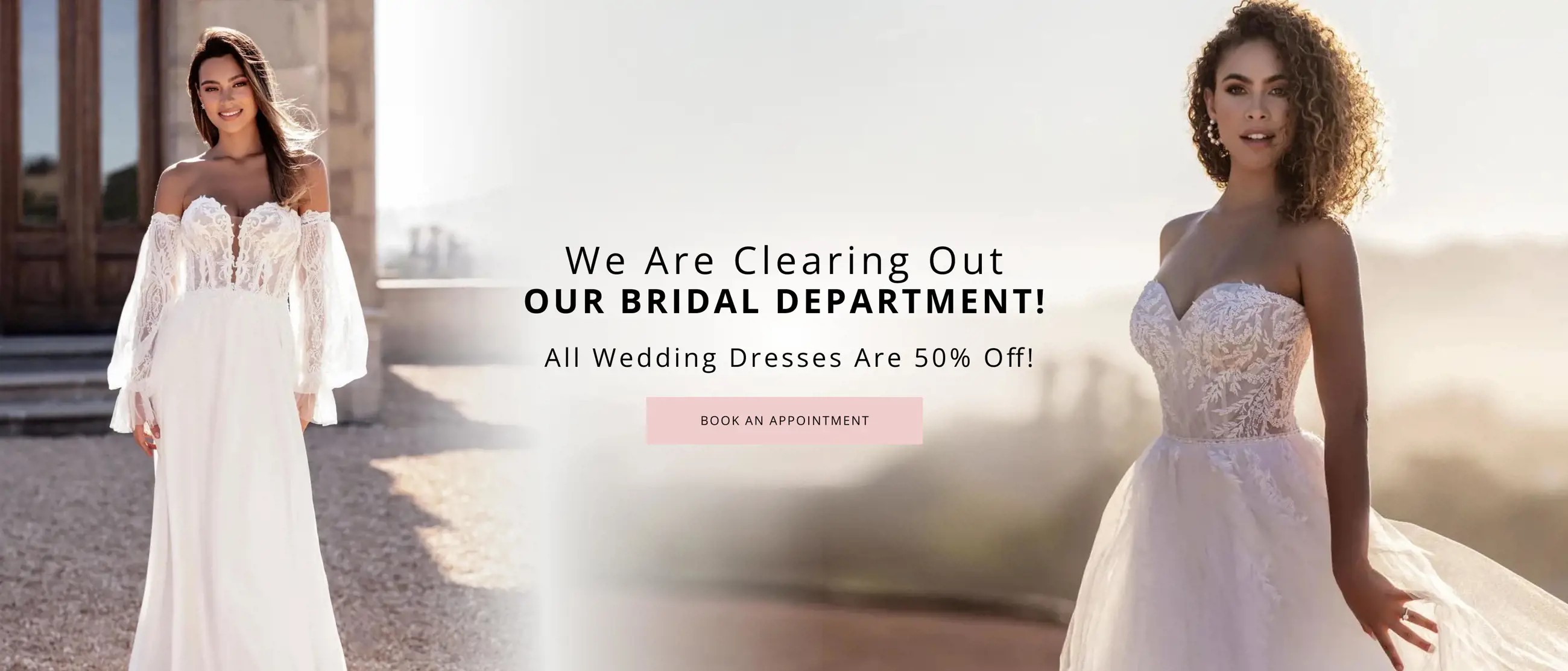 50% Off On All Bridal Dresses